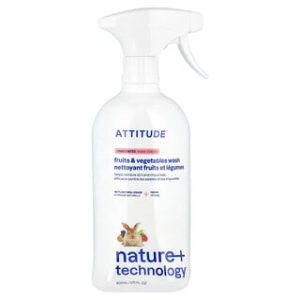 ATTITUDE תרסיס ניקוי פירות וירקות - ללא ריח 800 מ"ל