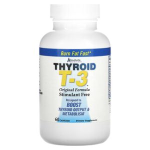 Absolute Nutrition Thyroid T-3 - כמוסות מקוריות (60)