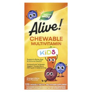 Alive! ילדים - מולטי ויטמין לעיסותי בטעמי פירות