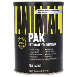 Animal PAK- ויטמינים מולטי ויטמין ואנטיאוקסידנטים 30 יחידות