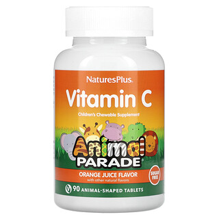 Animal Parade Vitamin C - לילדים ללא סוכר - 90 טבליות