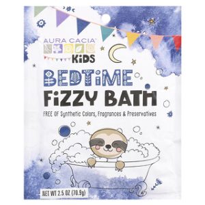 Aura Cacia Bedtime Fizzy Bath לילדים - 70.9 גרם