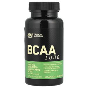 BCAA 1000 Optimum Nutrition - 60 כמוסות - תמיכה לשריר