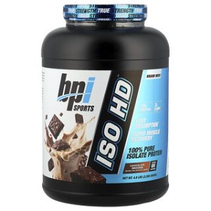BPI ISO HD - חלבון איזולט טהור שוקולד בראוני 2.2 ק"ג