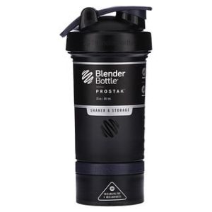 Blender Bottle ProStak FC Black - שייקר עם אחסון 651 מ"ל