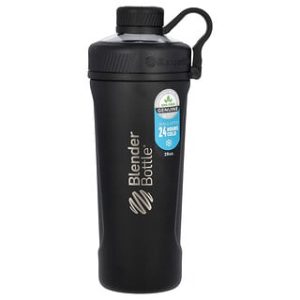 BlenderBottle Radian שחור מט-בקבוק נירוסטה מבודד