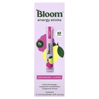 Bloom Energy Sticks - לימונענע-פטל - 10 יחידות
