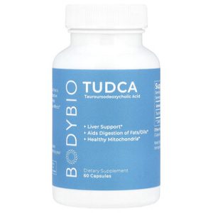 BodyBio TUDCA - תוסף תזונה לתמיכה בכבד - 60 כמוסות