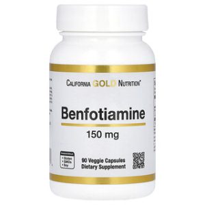 California Gold Benfotiamine 150 מ"ג , 90 כמוסות - בריאות