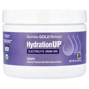 California Gold Nutrition HydrationUP- תערובת אלקטרוליטים ענבים