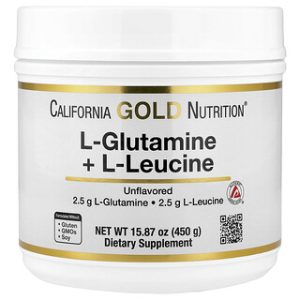 California Gold Nutrition L-גלוטמין-לא טעם 450 גרם
