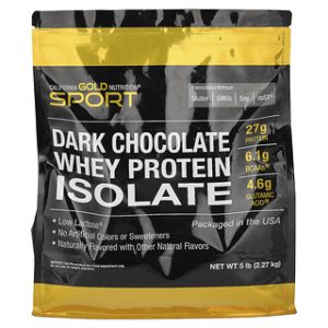 California Gold Nutrition חלבון מי גבינה מבודד- טעם שוקולד