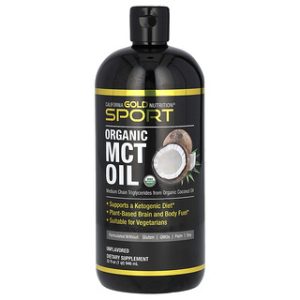 California Gold Nutrition - שמן MCT אורגני 946 מ"ל לספורט