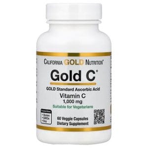 California Gold Vitamin C 1000 מ"ג - 60 כמוסות ויטמין C