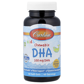 Carlson Kids DHA - ג'ל לעיס כתום לילדים - 60 יחידות