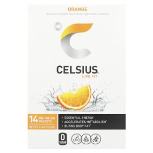 Celsius Live Fit - חבילות משקה אנרגיה בטעם תפוז