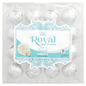 ChocZero Royal Truffle לבן קוקוס 240 גרם - טעים ובריא