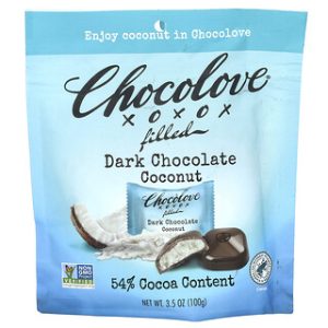 Chocolove קוקוס- שוקולד מריר 54%- 100 גרם טעים