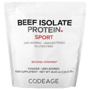 Codeage Sport - חלבון בקר מבודד טבעי - 750 גרם