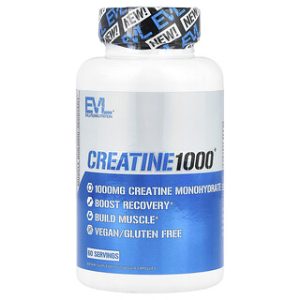 EVL Creatine1000 - קריאטין טבעוני 120 כמוסות 500מג