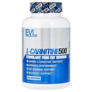 EVL L-קרניטין 500 מ"ג - 120 כמוסות - תוסף תזונה