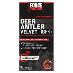 Force Factor Deer Antler Velvet - תוסף לגדילה והתאוששות