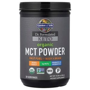 Garden of Life Keto MCT אורגני - אבקת MCT 300 גרם