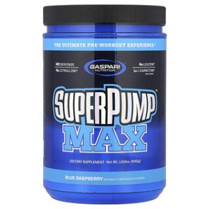 Gaspari SuperPump Max בטעם פטל כחול - 640 גרם