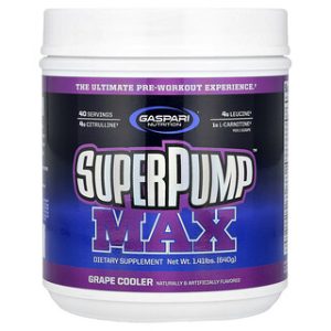 Gaspari SuperPump Max - תוסף אימון בטעם ענבים
