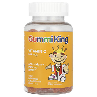 GummiKing ויטמין C לילדים - 60 סוכריות גומי בטעם תפוז