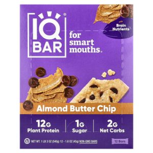 IQBAR חטיף חלבון צמחי חמאת שקדים - 12 יחידות