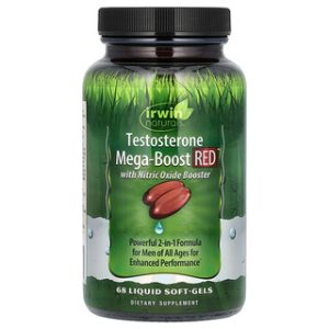 Irwin Naturals Testosterone Mega-Boost RED - 68 כמוסות
