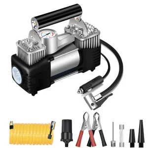 Jump Starter עם מַנְפֵּחַ צמיגים לרכב - 150PSI