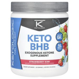 KetoLogic Keto BHB תות-קיווי 8.7oz - תוסף קטו