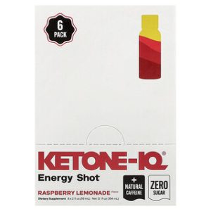 Ketone-IQ אנרגיה - שוט ראספברי לימונדה 6 יחידות