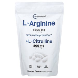 L-Arginine + L-Citrulline Micro Ingredients - 240 טבליות