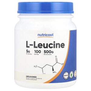 L-Leucine Nutricost - חומצת אמינו טהורה 500 גרם