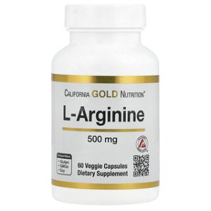 L-ארגינין 500 מ"ג - California Gold Nutrition , 60 כמוסות