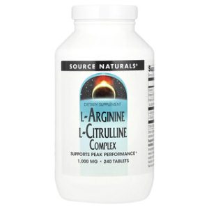 L-ארגינין-ציטרולין Source Naturals - 240 טבליות
