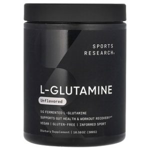 L-גלוטמין Sports Research - תוסף תזונה ללא טעם