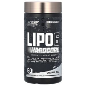 LIPO-6 Hardcore, קפסולות לשריפת שומן - Nutrex Research