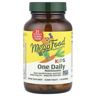 MegaFood Kids One Daily - מולטי ויטמין לילדים 60 טבליות
