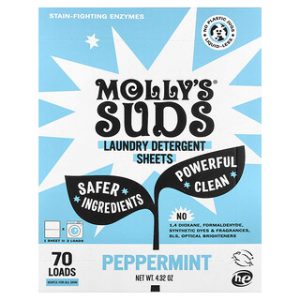 Mollys Suds דפי כביסה מנטה - 35 דפים