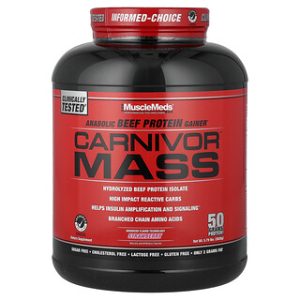 MuscleMeds Carnivor Mass תות-גלידה 2.6 ק"ג - גיינר בקר
