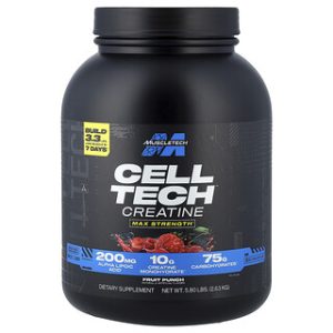 MuscleTech Cell-Tech קריאטין - פרי פאנץ' 6 ליברות לבניית שריר