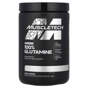 MuscleTech גלוטמין 100% פלטינום - 300 גרם - ללא טעם