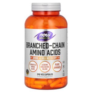 NOW Foods BCAA 240 כמוסות - חומצות אמינו מסועפות לספורט