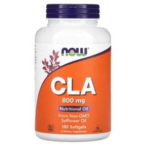 NOW Foods CLA 800mg - 180 כמוסות רכות - תוסף תזונה