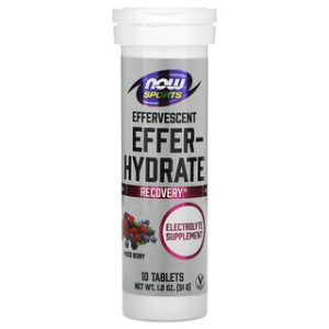 NOW Foods Effer-Hydrate - טבליות תוסף איזוטוני פירות יער