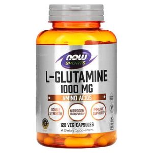 NOW Foods L-Glutamine 1000 מ"ג - 120 כמוסות צמחיות